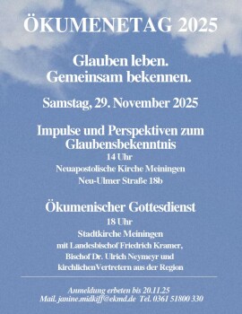 Plakat Ökumenetag 2025