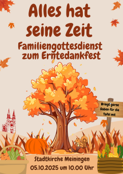 Plakat Familiengottesdienst Enrtedankfest | © Aaron Laßmann-Rogge