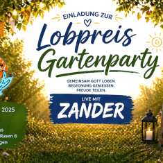 Lobpreis Gartenparty Plakat
