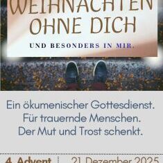 Plakat Weihnachten ohne Dich 2025