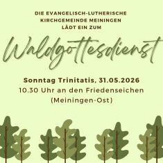 Plakat Waldgottesdienst 2026