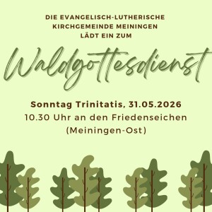Plakat Waldgottesdienst 2026